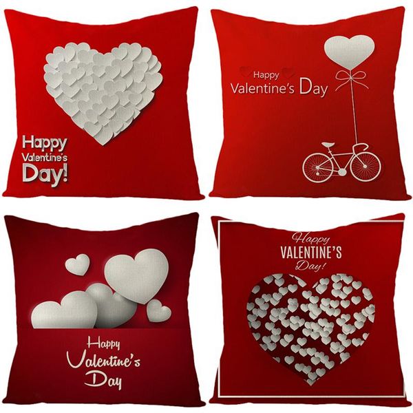 pillow case fashion valentine's day linen pillowcase, red love series cushion cover, household printing boster wholesale
pillow case fashion valentine's day linen pillowcase, red love series cushion cover, household printing boster wholesale