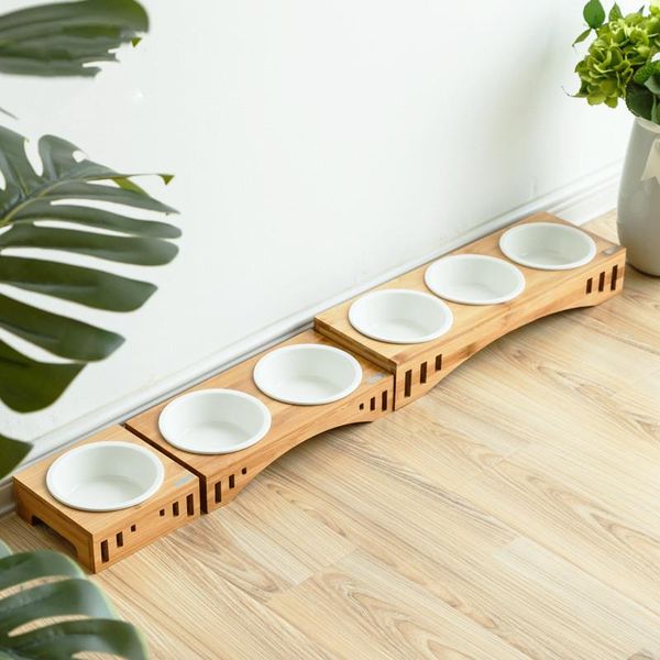 solid wood pet dining table bowl wooden tilted feeders dog cat anti-slip three bowls dish with slope stand(heighten)
solid wood pet dining table bowl wooden tilted feeders dog cat anti-slip three bowls dish with slope stand(heighten)