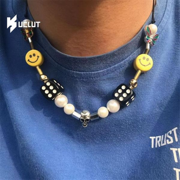 pendant necklaces luokey hiphop punk pearl smile skull beaded for women and men fashion street style choker necklace charm jewelry gifts, Silver
pendant necklaces luokey hiphop punk pearl smile skull beaded for women and men fashion street style choker necklace charm jewelry gifts, Silver