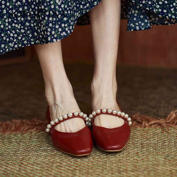 sophitina women's flats comfortable wild soft leather handmade shoes square toe design pearl shallow mouth female shoes ao434 210513, Black
sophitina women's flats comfortable wild soft leather handmade shoes square toe design pearl shallow mouth female shoes ao434 210513, Black