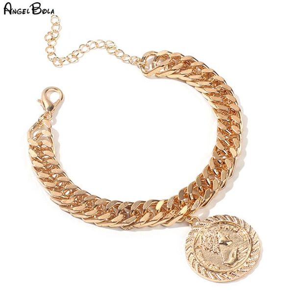 wholesale golden vintage portrait gold coin bracelet muslim middle east charm bracelets for women jewelry, Golden;silver
wholesale golden vintage portrait gold coin bracelet muslim middle east charm bracelets for women jewelry, Golden;silver