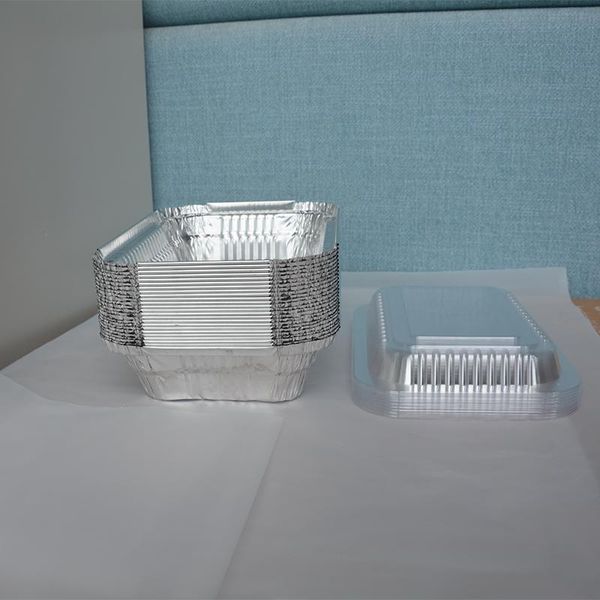 disposable take out containers tin paper box aluminum foil barbecue dinner plate 20pcs with lid household heat-resistant takeaway packaged m
disposable take out containers tin paper box aluminum foil barbecue dinner plate 20pcs with lid household heat-resistant takeaway packaged m