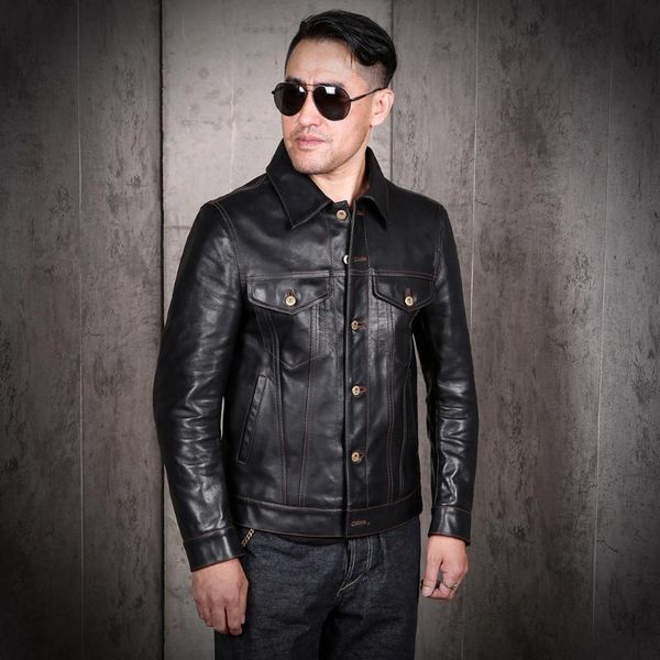 men's leather & faux 2021 black japan casual style genuine jacket men large size 3xl real natural horsehide spring slim fit short coat
men's leather & faux 2021 black japan casual style genuine jacket men large size 3xl real natural horsehide spring slim fit short coat