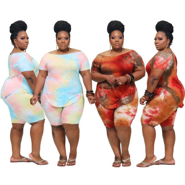 plus size tracksuits women clothing two piece set xl-4xl summer 2021 fashion casual tie dye printing short sleeve loose outfit, Black
plus size tracksuits women clothing two piece set xl-4xl summer 2021 fashion casual tie dye printing short sleeve loose outfit, Black