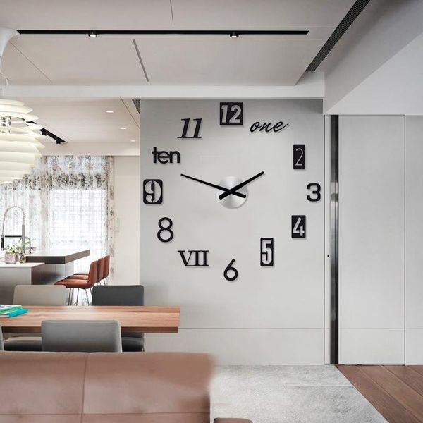 wall clocks digital acrylic clock diy black gold creative modern living room decoration machinery quartz
wall clocks digital acrylic clock diy black gold creative modern living room decoration machinery quartz