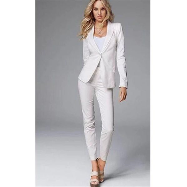 hand tailed women's formal wear pantsuits women ladies white custom made business office tuxedos work suits for party groom two piece p
hand tailed women's formal wear pantsuits women ladies white custom made business office tuxedos work suits for party groom two piece p