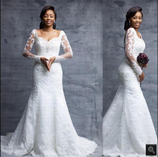2021 vintage black girls south african mermaid wedding dress beaded lace appliques sweetheart neckline modest bride dresses court train musl, White
2021 vintage black girls south african mermaid wedding dress beaded lace appliques sweetheart neckline modest bride dresses court train musl, White