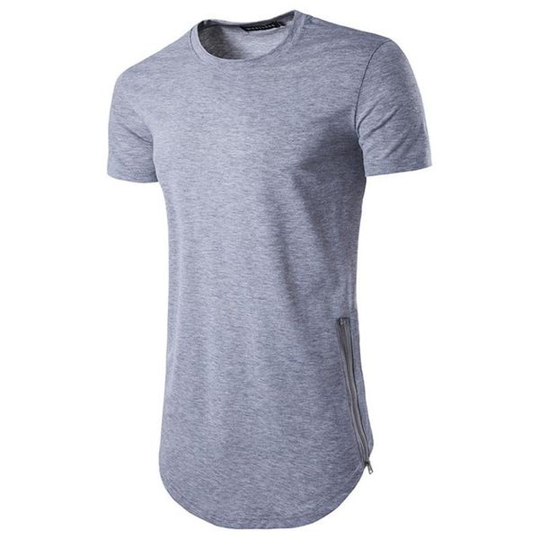 long irregular hem men's t shirt solid o neck short sleeve summer tees sports streetwear casual men clothing t-shirts, White;black
long irregular hem men's t shirt solid o neck short sleeve summer tees sports streetwear casual men clothing t-shirts, White;black