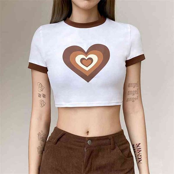 kawaii heart print y2k t-shirt with short sleeve female fashion women harajuku summer crop for girls white tees shirt 210510
kawaii heart print y2k t-shirt with short sleeve female fashion women harajuku summer crop for girls white tees shirt 210510