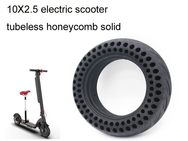 10x2.5electric scooter solid tires tubeless honeycomb hollow front and rear tires, strong grip, anti-skid, -absorbing motorcycle wheels &
10x2.5electric scooter solid tires tubeless honeycomb hollow front and rear tires, strong grip, anti-skid, -absorbing motorcycle wheels &