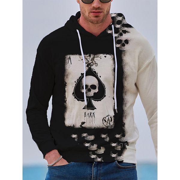 skull rose personalized pattern men s 3d printed hoodie visual impact party punk gothic round neck american sweatshirt, Black
skull rose personalized pattern men s 3d printed hoodie visual impact party punk gothic round neck american sweatshirt, Black