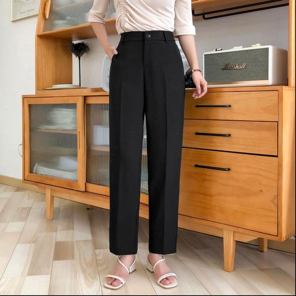 formal black pants women pant office lady style work wear summer thin trousers chiffon female business, Black;white
formal black pants women pant office lady style work wear summer thin trousers chiffon female business, Black;white
