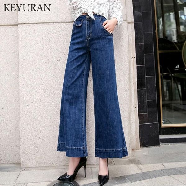 women's jeans summer women loose high waist wide leg flare denim big bell bottom stretch pants trousers plus size 26-32, Blue
women's jeans summer women loose high waist wide leg flare denim big bell bottom stretch pants trousers plus size 26-32, Blue