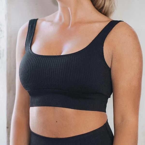 yoga outfit seamless knitted gym sport bra with paded women's underwear ribbed workout backless for fitness wear running active
yoga outfit seamless knitted gym sport bra with paded women's underwear ribbed workout backless for fitness wear running active