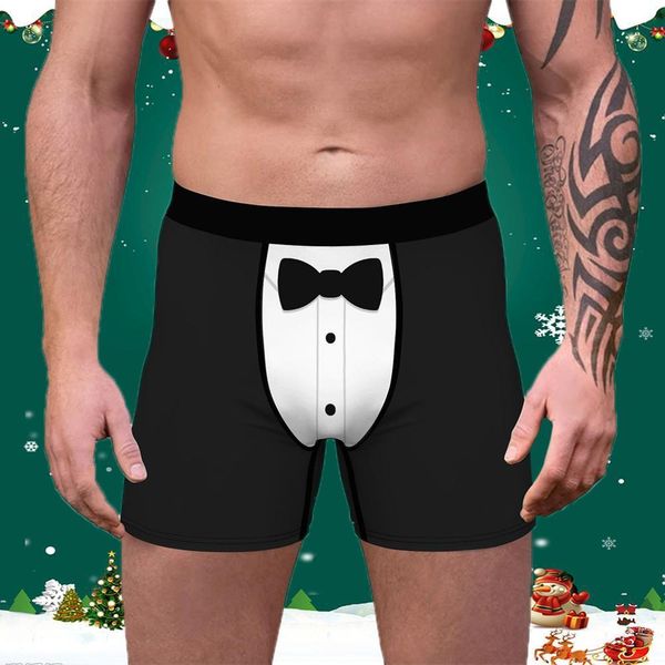 men's christmas print slim mens underwear breathable sports long flat male underpants boxer cueca masculina, Black;white
men's christmas print slim mens underwear breathable sports long flat male underpants boxer cueca masculina, Black;white