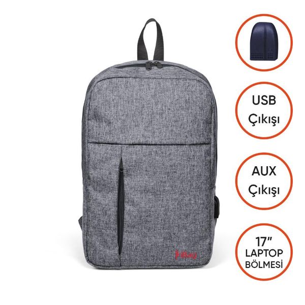 backpack ibag smart teenage and bags silver usb charger aux input notebook other electronic çihazlar
backpack ibag smart teenage and bags silver usb charger aux input notebook other electronic çihazlar