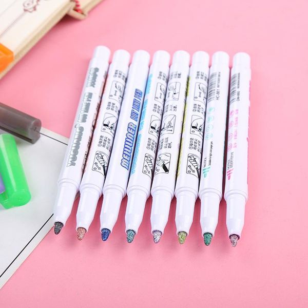 highlighters 8 colors painting pen set glitter gel highlighter for writing drawing doodling art markers school stationery, Black;red
highlighters 8 colors painting pen set glitter gel highlighter for writing drawing doodling art markers school stationery, Black;red