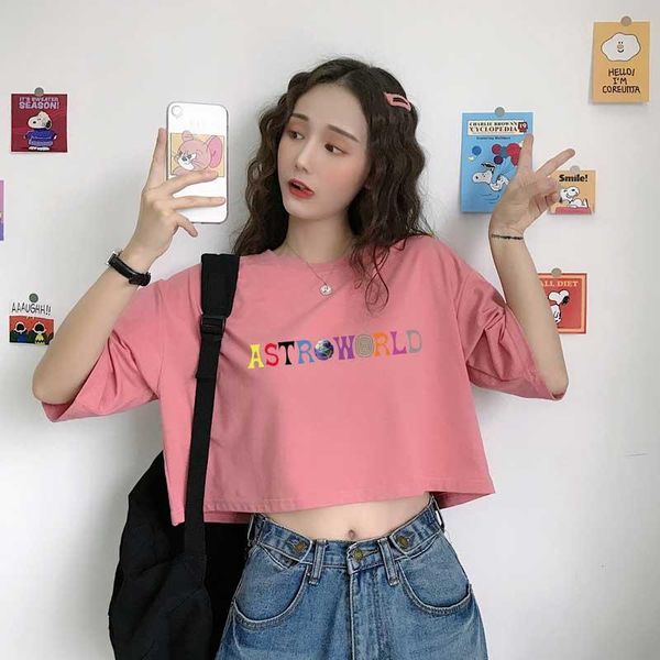 women's t-shirt astroworld multicolour letter pattern printing women crop summer japan korean fashion casual harajuku style female t-sh, White
women's t-shirt astroworld multicolour letter pattern printing women crop summer japan korean fashion casual harajuku style female t-sh, White