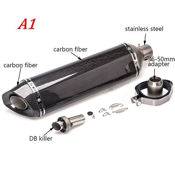 motorcycle exhaust system universal 38-51 mm muffler pipe with db killer escape painted carbon fiber 370mm 470mm 570mm sticker
motorcycle exhaust system universal 38-51 mm muffler pipe with db killer escape painted carbon fiber 370mm 470mm 570mm sticker