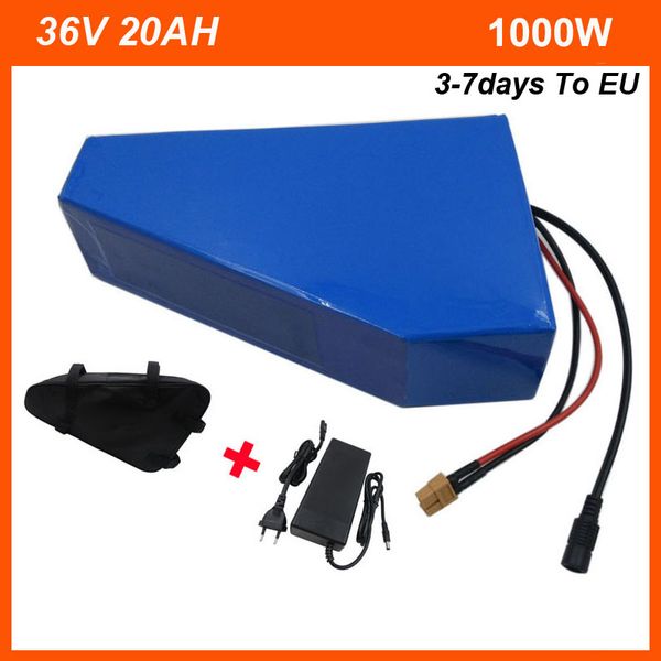 36v 20ah triangle e-bike battery pack 1000w 500w 10s 36 v electric bike bicycle lithium 18650 batteria with bag 30a bms 42v 2a charger xt60
36v 20ah triangle e-bike battery pack 1000w 500w 10s 36 v electric bike bicycle lithium 18650 batteria with bag 30a bms 42v 2a charger xt60