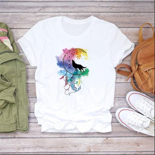 summer short sleeve feather wolf womens t shirt deamcather print casual white polyester shirts female girls ladies
summer short sleeve feather wolf womens t shirt deamcather print casual white polyester shirts female girls ladies