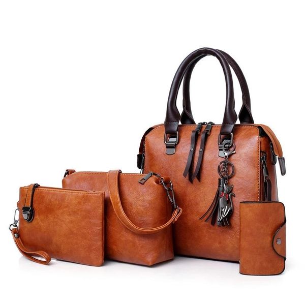 evening bags designer leather shoulder messenger bag tote bolsa 4pcs/set women composite ladies handbag female set
evening bags designer leather shoulder messenger bag tote bolsa 4pcs/set women composite ladies handbag female set