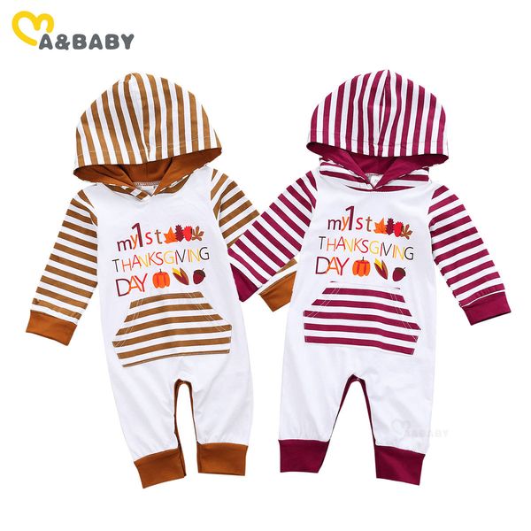 0-18m thanksgiving day born infant baby boy girls romper hooded jumpsuit cartoon letter print party costumes 210515, Blue
0-18m thanksgiving day born infant baby boy girls romper hooded jumpsuit cartoon letter print party costumes 210515, Blue