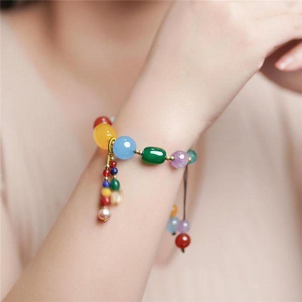 charm bracelets 1pcs creative chinese style bracelet women's retro hand rope ancient jewelry decor accessories girl christmas gift, Golden;silver
charm bracelets 1pcs creative chinese style bracelet women's retro hand rope ancient jewelry decor accessories girl christmas gift, Golden;silver