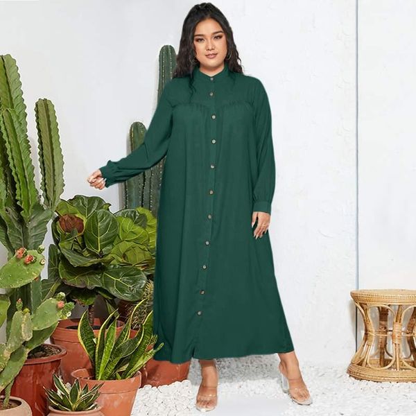 plus size dresses autumn women long sleeve shirt dress casual o neck button solid 2022 fashion vintage kaftan female robe, Black
plus size dresses autumn women long sleeve shirt dress casual o neck button solid 2022 fashion vintage kaftan female robe, Black