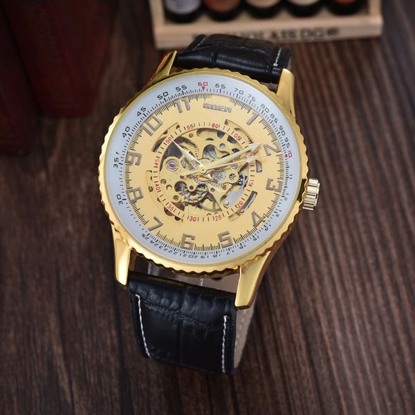 goer men's fashion net laterite gold double sided hollow automatic mechanical watch, Slivery;brown
goer men's fashion net laterite gold double sided hollow automatic mechanical watch, Slivery;brown