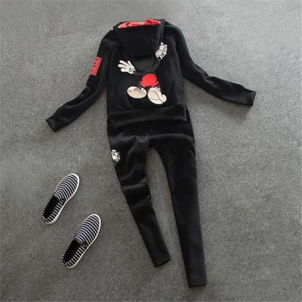 women's jumpsuits & rompers girl students pretty style cartoon hoodies set korean fashion hooded sweatshirts suit fleece warm +casual e, Black;white
women's jumpsuits & rompers girl students pretty style cartoon hoodies set korean fashion hooded sweatshirts suit fleece warm +casual e, Black;white