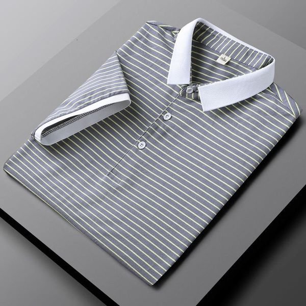 Men's Polos Summer Comfortable Breathable Cotton Classic Business Casual Striped Shirt With Short Sleeves 4VTV, White;black
Men's Polos Summer Comfortable Breathable Cotton Classic Business Casual Striped Shirt With Short Sleeves 4VTV, White;black