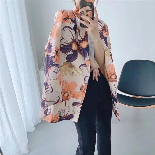 women's suits & blazers abstract printed blazer women autumn spring double breasted mid-length casual office korean fashion sweet multi, White;black
women's suits & blazers abstract printed blazer women autumn spring double breasted mid-length casual office korean fashion sweet multi, White;black