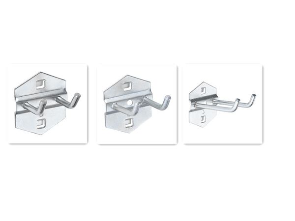 hooks & rails wall mounted hole board hook steel pendant 2 heads fit hammer/pliers angled hanger hanging tool 25/50/75mm storage rack plate
hooks & rails wall mounted hole board hook steel pendant 2 heads fit hammer/pliers angled hanger hanging tool 25/50/75mm storage rack plate