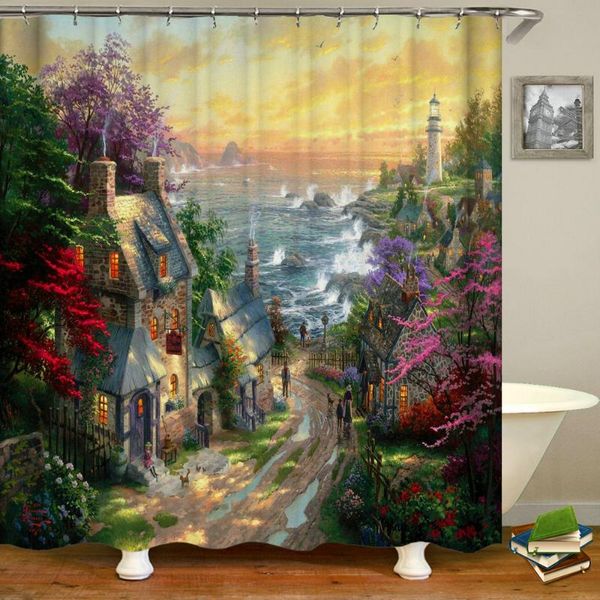 landscape shower curtains 3d printing oil painting bathroom waterproof polyester cloth decoration 180*240cm curtain
landscape shower curtains 3d printing oil painting bathroom waterproof polyester cloth decoration 180*240cm curtain