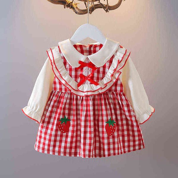 2021 autumn infant baby girls dress for 1 year toddler girl clothing long sleeve plaid princess birthday dresses baby clothes g1129, Red;yellow
2021 autumn infant baby girls dress for 1 year toddler girl clothing long sleeve plaid princess birthday dresses baby clothes g1129, Red;yellow