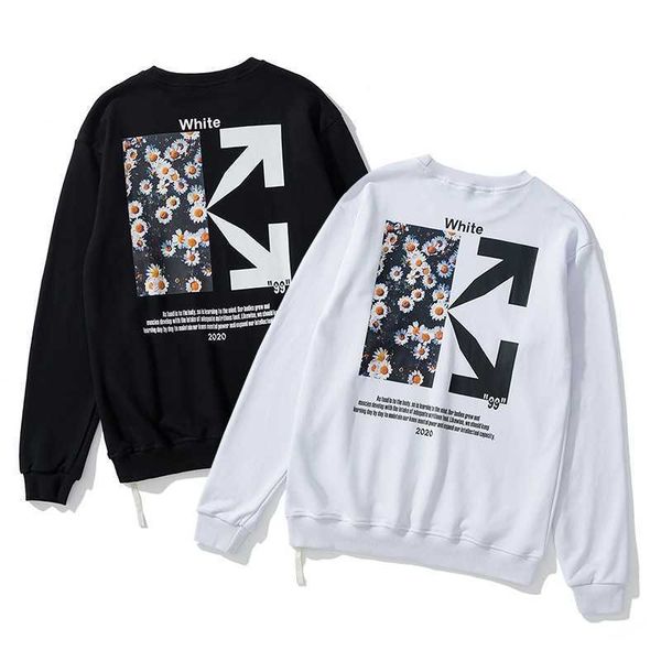 autumn winter off little daisy round collar terry sweater for men and women, Black
autumn winter off little daisy round collar terry sweater for men and women, Black
