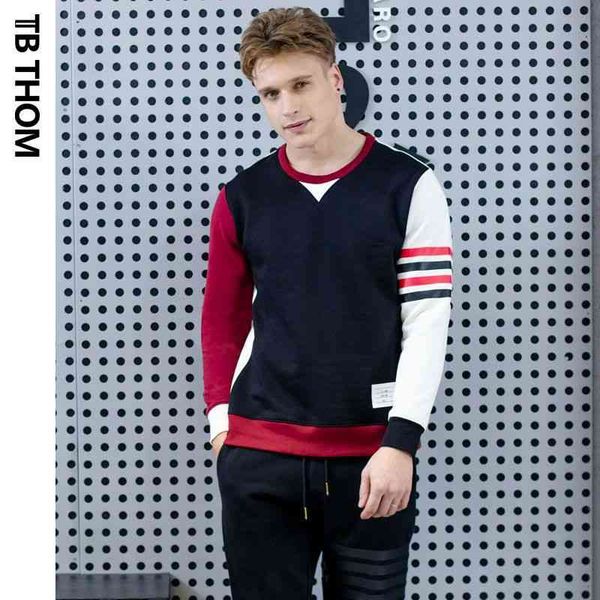 hoodies tb thom round neck pullover cotton men's sweater korean fashion slim fit youth personalized coat, Black
hoodies tb thom round neck pullover cotton men's sweater korean fashion slim fit youth personalized coat, Black