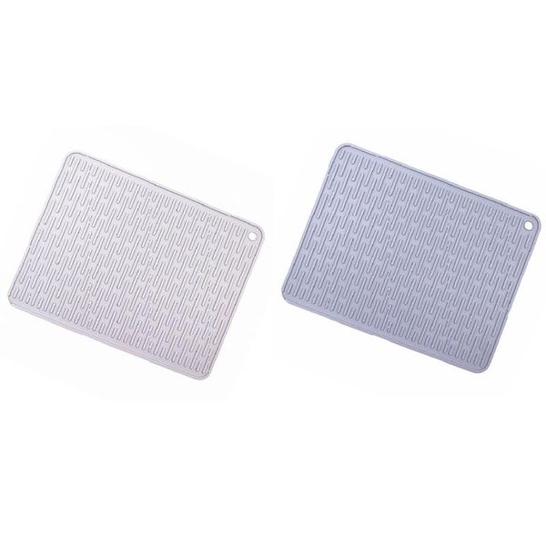 mats & pads 2 pcs large silicone placemat dish drying mat draining table drain pot holder cup , light gray dark
mats & pads 2 pcs large silicone placemat dish drying mat draining table drain pot holder cup , light gray dark