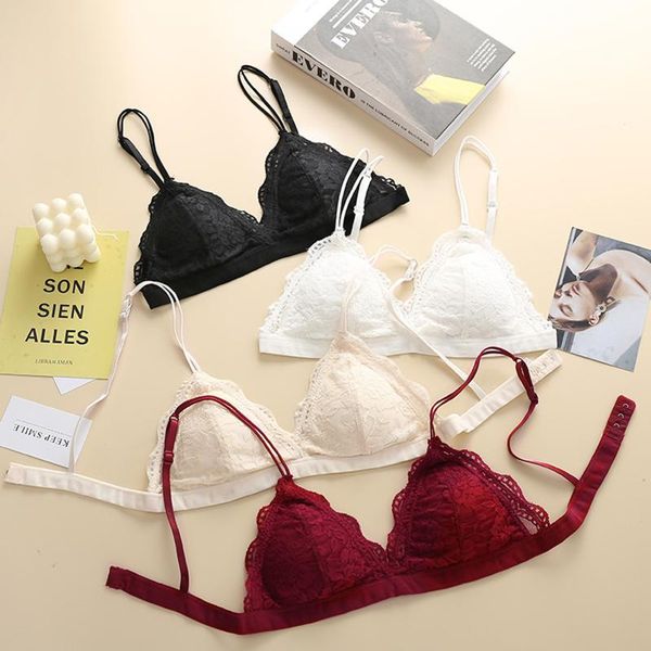 bras 2021 women's french bra no steel ring lace thin all season sling cup underwear with adjustable shoulder straps, Red;black
bras 2021 women's french bra no steel ring lace thin all season sling cup underwear with adjustable shoulder straps, Red;black