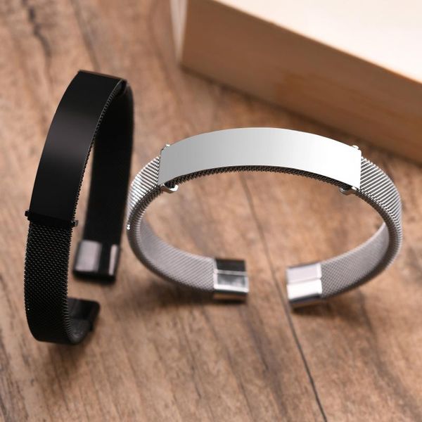link, chain men ,stainless steel id tag engravable bracelet for mens jewelry, Black
link, chain men ,stainless steel id tag engravable bracelet for mens jewelry, Black