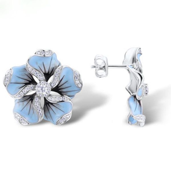 stud elegant ladies shiny zircon crystal blue lotus tree earrings wedding jewelry gifts, Golden;silver
stud elegant ladies shiny zircon crystal blue lotus tree earrings wedding jewelry gifts, Golden;silver