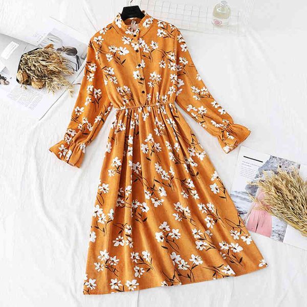 dresses autumn winter women vintage floral print corduroy stand collar ruffle long sleeve midi vestido mujer, Black;gray
dresses autumn winter women vintage floral print corduroy stand collar ruffle long sleeve midi vestido mujer, Black;gray