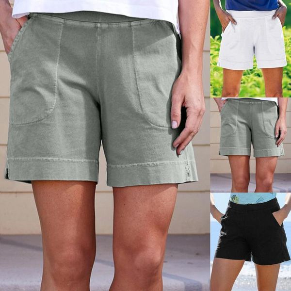 women's shorts women casual solid elastic waist fashion pocket loose wide leg short workout jogging, White;black
women's shorts women casual solid elastic waist fashion pocket loose wide leg short workout jogging, White;black
