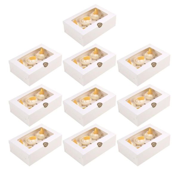 10pcs white paper packing boxes cupcake containers eco-friendly baking muffin small inserts cake holder cookie gift wrap
10pcs white paper packing boxes cupcake containers eco-friendly baking muffin small inserts cake holder cookie gift wrap