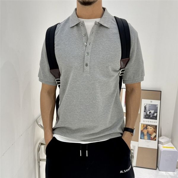 2021 summer new tb casual short sleeve lapel men's four bar slim fitting bead cotton t-shirt half sleeve polo shirt, White;black
2021 summer new tb casual short sleeve lapel men's four bar slim fitting bead cotton t-shirt half sleeve polo shirt, White;black