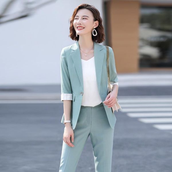 women's suits & blazers izicfly summer style blazer set green beige business for women work wear office trouser and jacket ol, White;black
women's suits & blazers izicfly summer style blazer set green beige business for women work wear office trouser and jacket ol, White;black