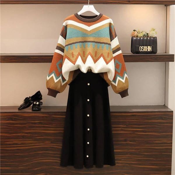 two piece dress fashion autumn winter knit set turtlneck stripe pullover sweater + midi wool skirt 2pcs coat elegant suit women, White
two piece dress fashion autumn winter knit set turtlneck stripe pullover sweater + midi wool skirt 2pcs coat elegant suit women, White
