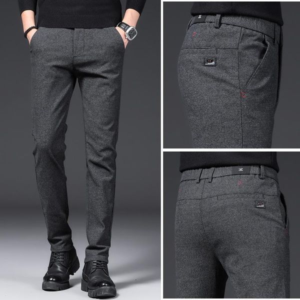 men's pants casual spring and autumn black cotton elastic business straight slim wear
men's pants casual spring and autumn black cotton elastic business straight slim wear