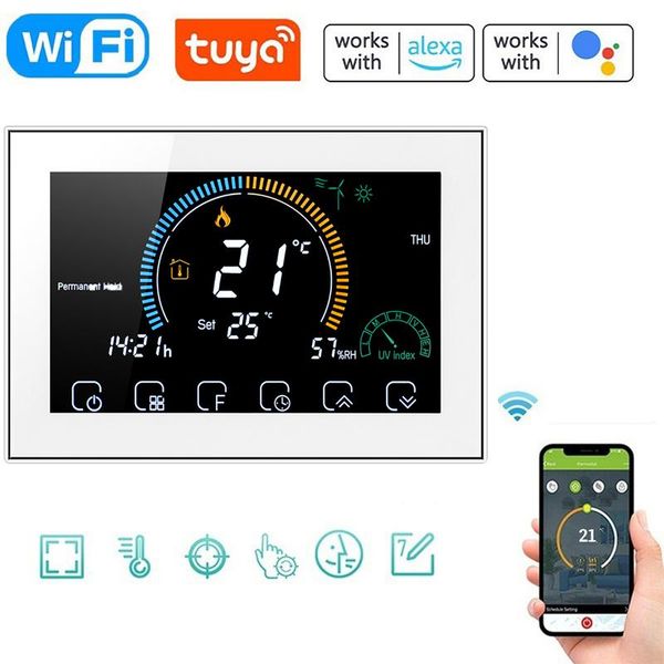 smart home control tuya wifi life thermostat electric floor heating water/gas boiler temperature remote controller for google alexa app
smart home control tuya wifi life thermostat electric floor heating water/gas boiler temperature remote controller for google alexa app